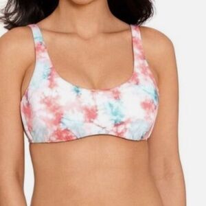 Time & Tru Tye Dye swim wear bikini top